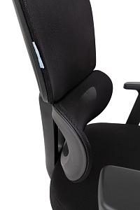 Офисное кресло CHAIRMAN CH560 без подголовника, ткань/сетка, черный